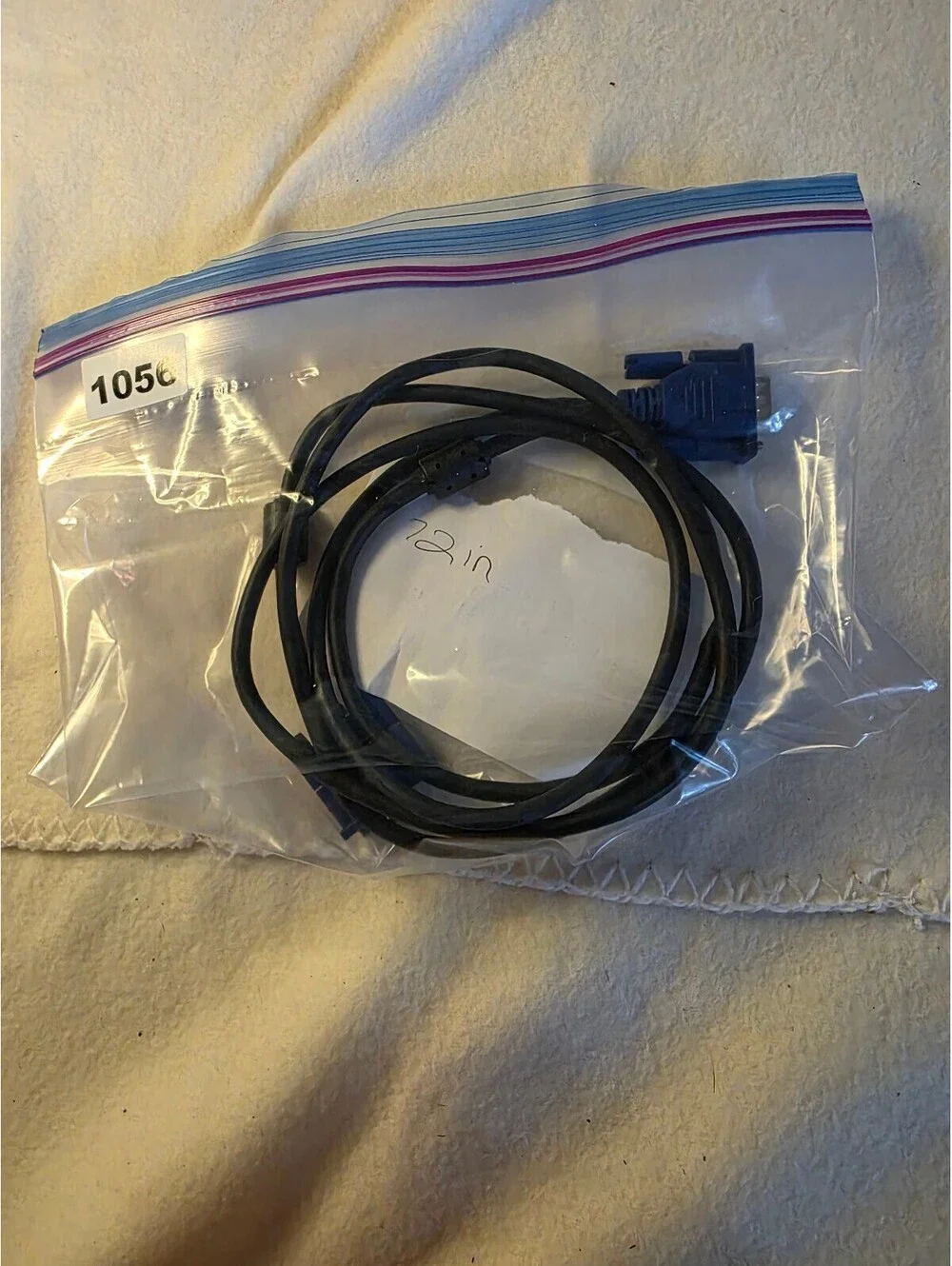 VGA Male to Male 15-Pin Computer Monitor Cable Black 6 Foot Untested